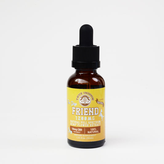 Friend Full Spectrum CBD Flower Extract for Dogs & Cats - True Indoor Naturals - indoor cbd hemp flower