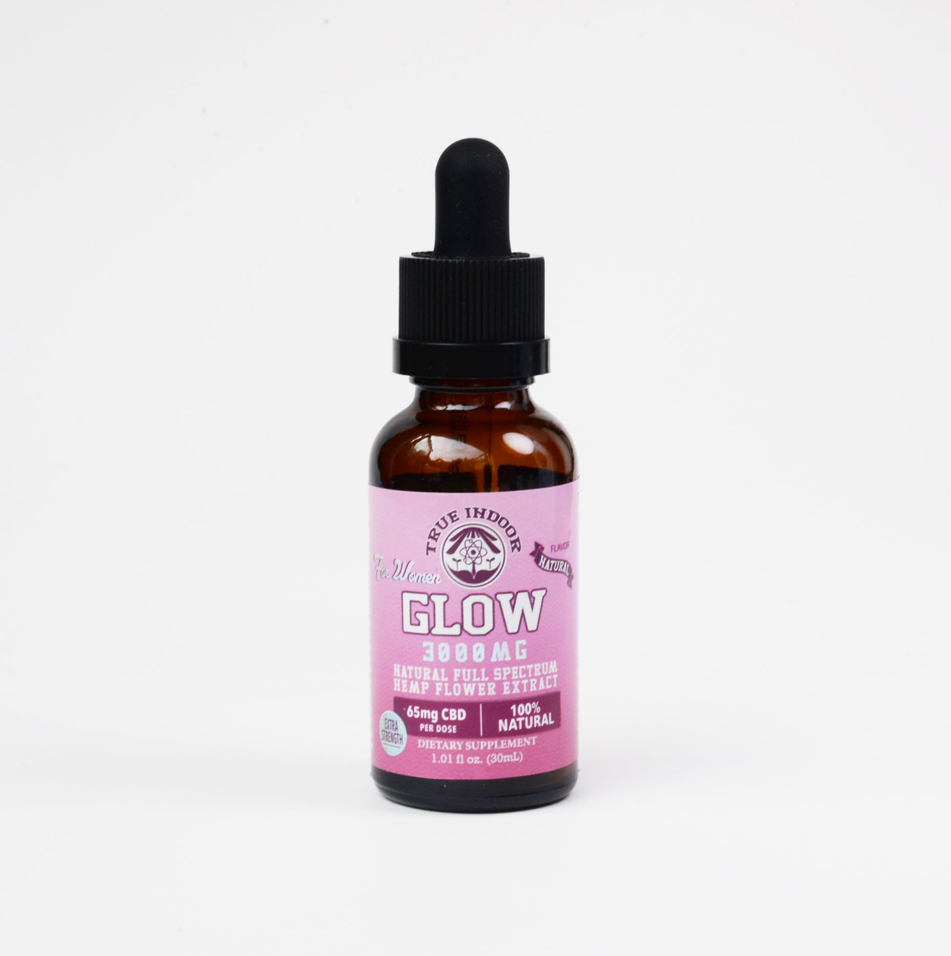 GLOW Full Spectrum CBD Flower Extract for Women - True Indoor Naturals - indoor cbd hemp flower
