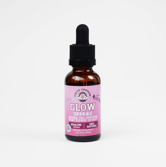 GLOW Full Spectrum CBD Flower Extract for Women - True Indoor Naturals - indoor cbd hemp flower