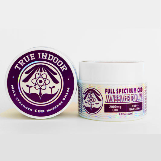 Massage Balm Full Spectrum CBD - True Indoor Naturals - indoor cbd hemp flower