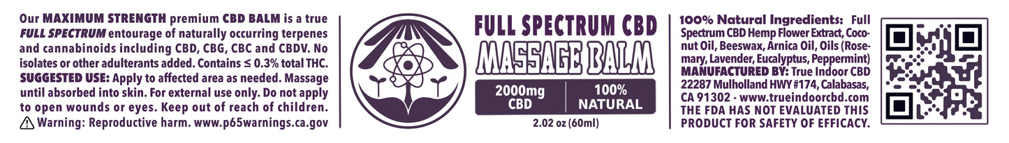 Massage Balm Full Spectrum CBD